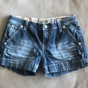 Miss Me Blue Jean Shorts